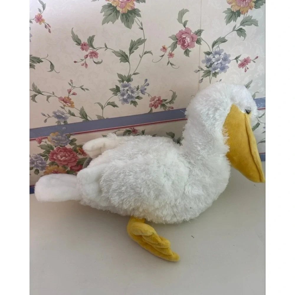 Wild Republic Ecokins White Pelican Plush Stuffed Animal 15 Inch Recycled White